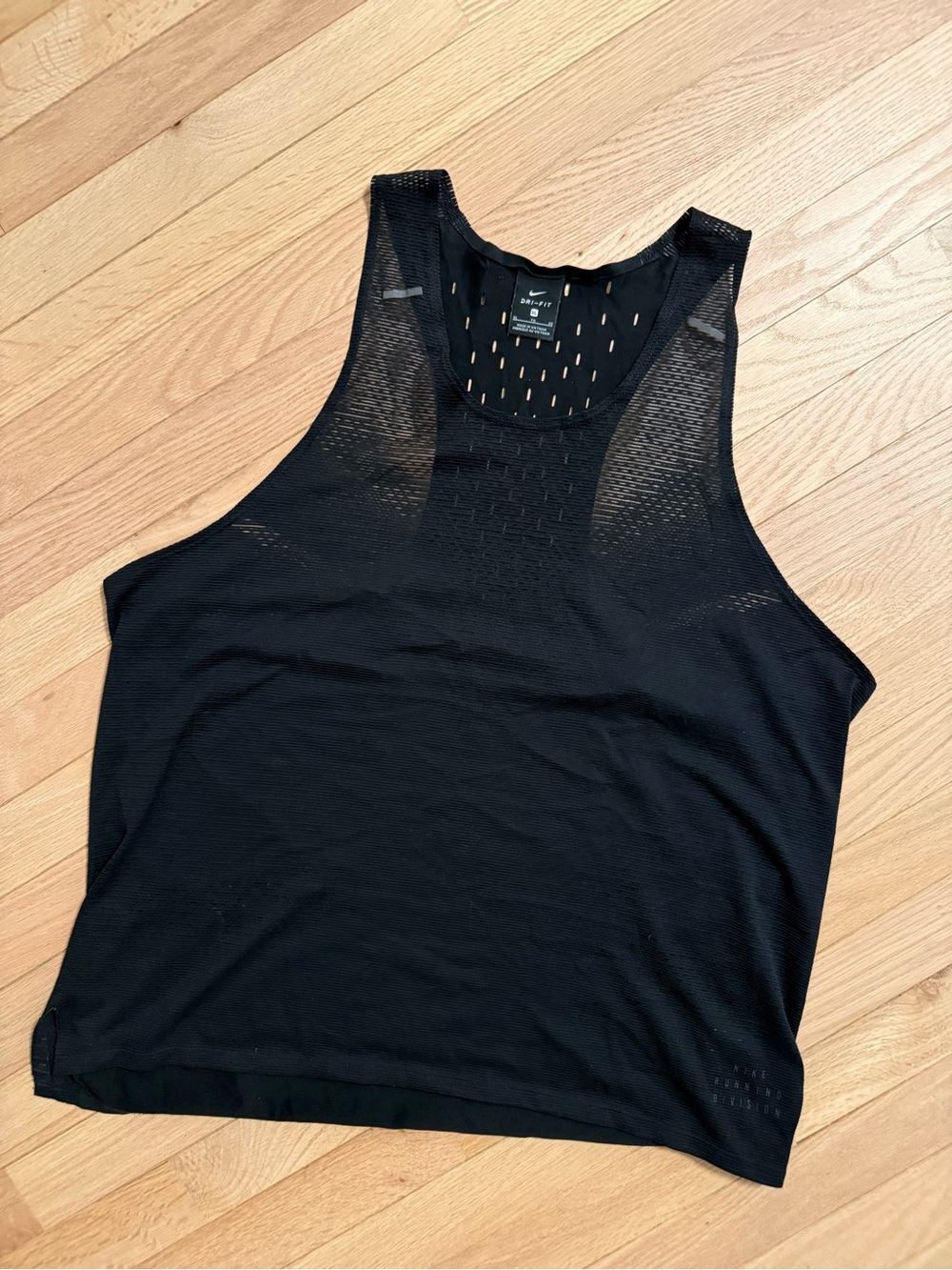 Nike Black Perforated Athletic Tank